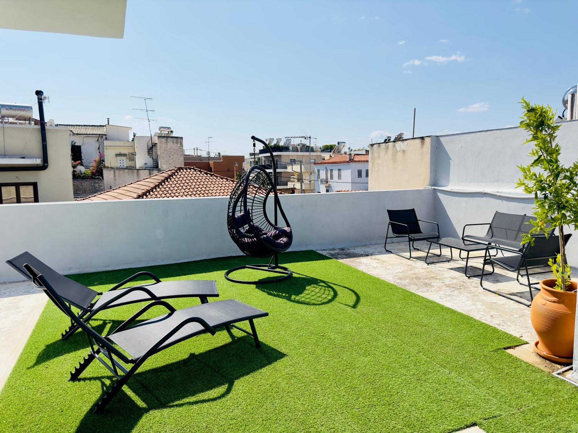 Yuna Penthouse, 100Sqm Private Rooftop Terrasse, Acropolis By Foot Атина Екстериор снимка